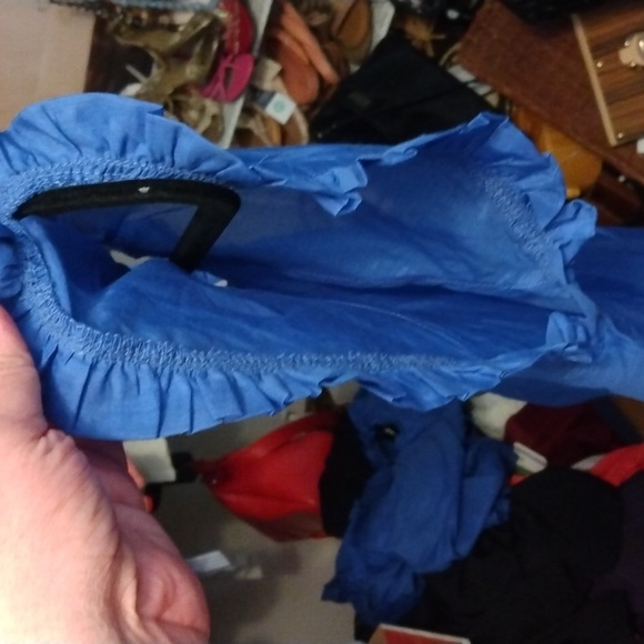 Trinity women's 100% organic cotton blue top Sz small new - Picture 14 of 17